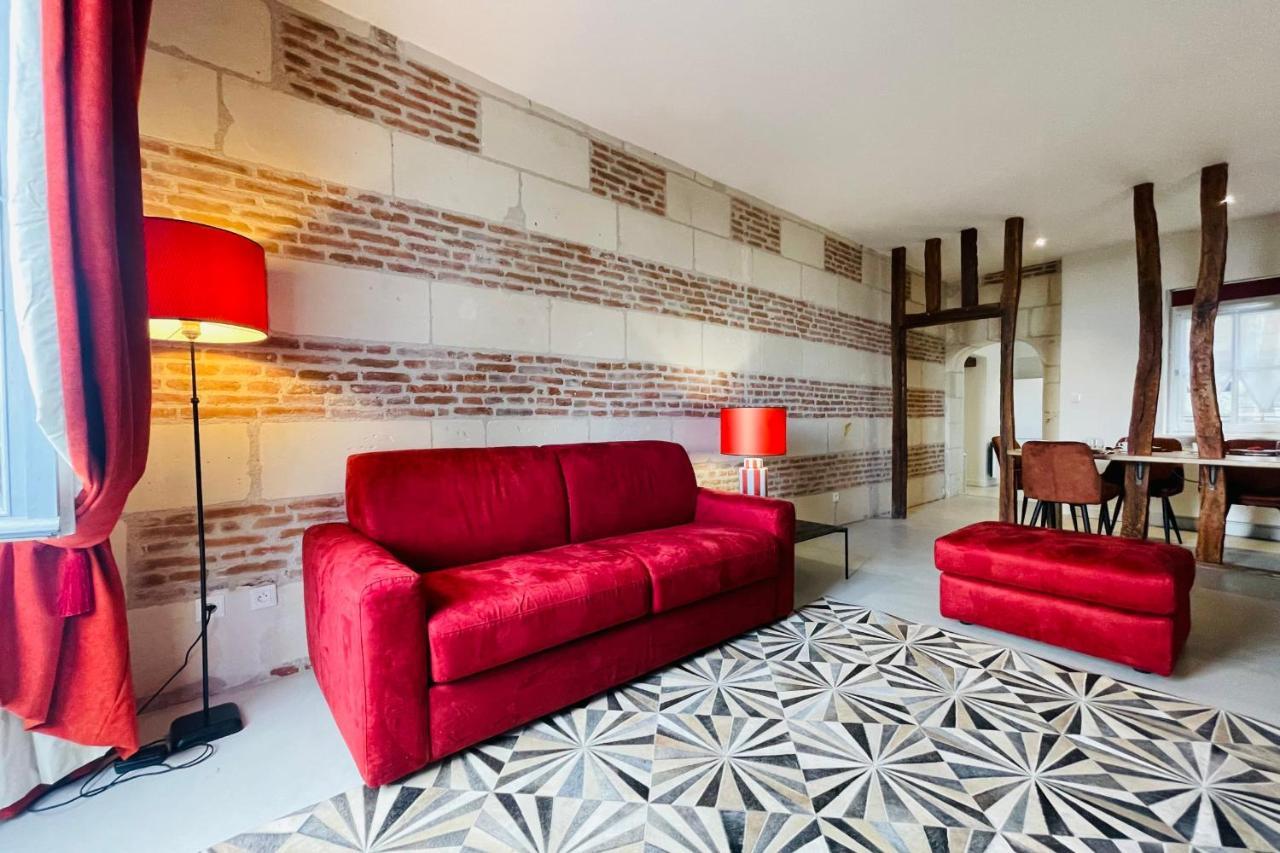 Splendid Apartment At The Foot Of The Castle Of Amboise - View Of The Loir Kültér fotó